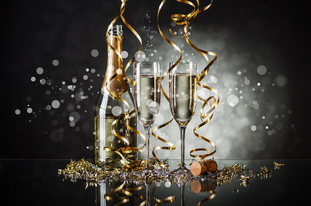 Champagne Glasses Featuring New Year And Eve preview 6