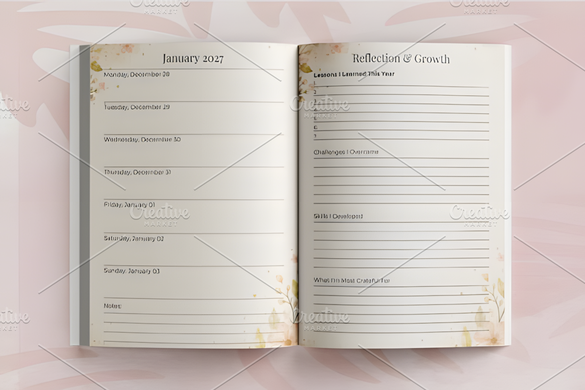 2027 Agenda Planner | Canva Template, a Marketing Template by Coco Bloom (Photo 4 of 4)