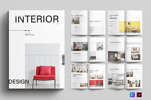 Minimal Interior Design Template, a Brochure Template by E-Type