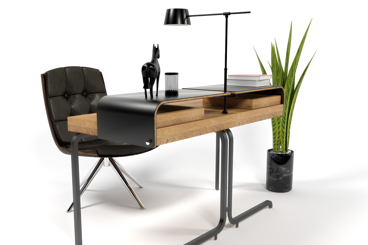 Home office 1210, a Furniture 3D Model by inDahouze (Photo 8 of 10)