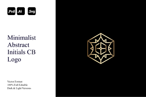 Minimalist Abstract Initials CB Logo, a Branding & Logo Template by Luxury Logos