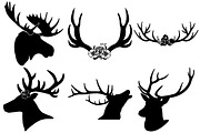 Deer & Deco Antlers AI EPS PNG, an Illustration by FrankiesDaughtersDesign (Thumbnail 3 of 6)