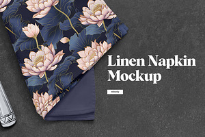 Linen Napkin Mockup, a Graphic by rebrandy