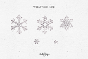 SNOWFLAKES WATERCOLOR PNG + VECTOR, an Illustration by KruthDesign (Thumbnail 2 of 10)