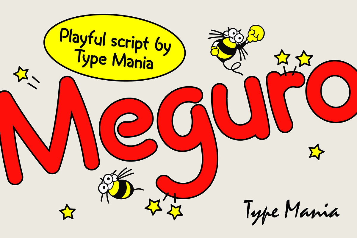 Meguro TM – Playful Sans, a Sans Serif Font by Type Mania (Photo 1 of 10)