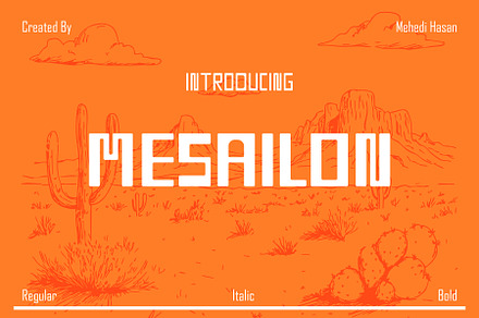 Masailon – Display Font Family.