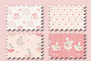 Pink Ballerina clipart and paper set, an Animal Illustration by Poppymoondesign (Thumbnail 6 of 10)