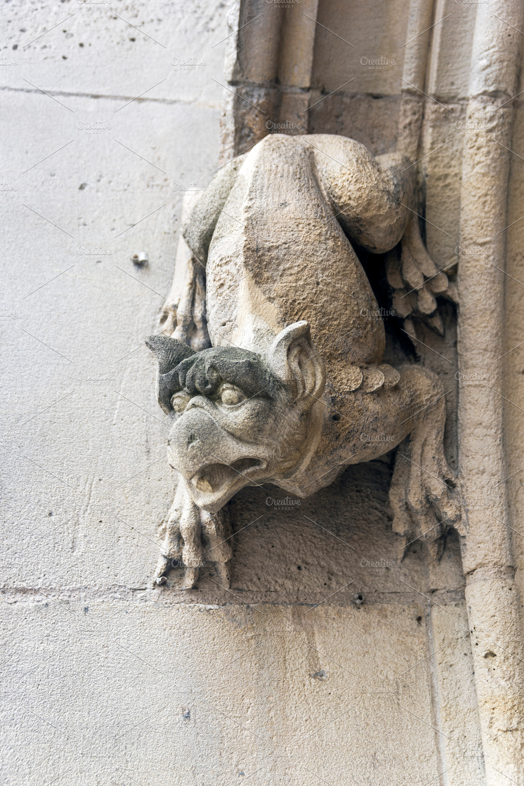 Gargoyle featuring gargoyle, grotesque, and gothic, an Architecture Photo by possum