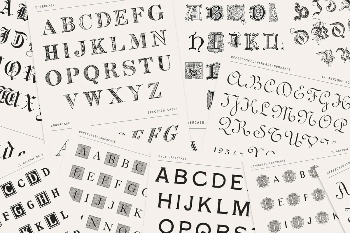 Sharp Wedge Serif Typeface, a Serif Font by Century Library (Photo 5 of 6)