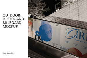 Outdoor Poster and Billboard Mockup