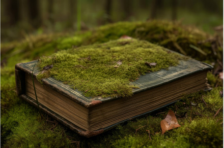 Ancient book moss on soil ground, a Nature Photo by Ylivdesign