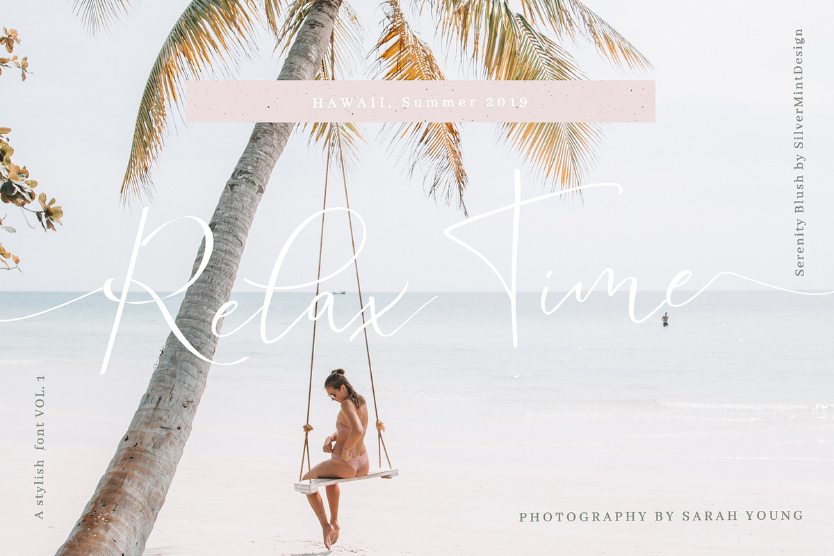 Serenity Blush, a Script Font by SilverMintDesign (Photo 10 of 14)