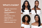 Melanin Luxury Hair Stock Photos, a Beauty & Fashion Photo by Selenique Studio (Thumbnail 2 of 9)