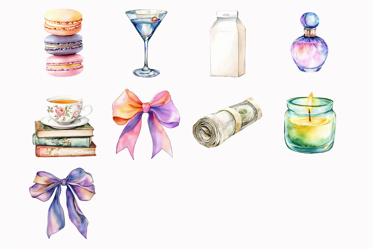 Watercolor Lifestyle Clipart, an Illustration by Design Market (Photo 4 of 4)