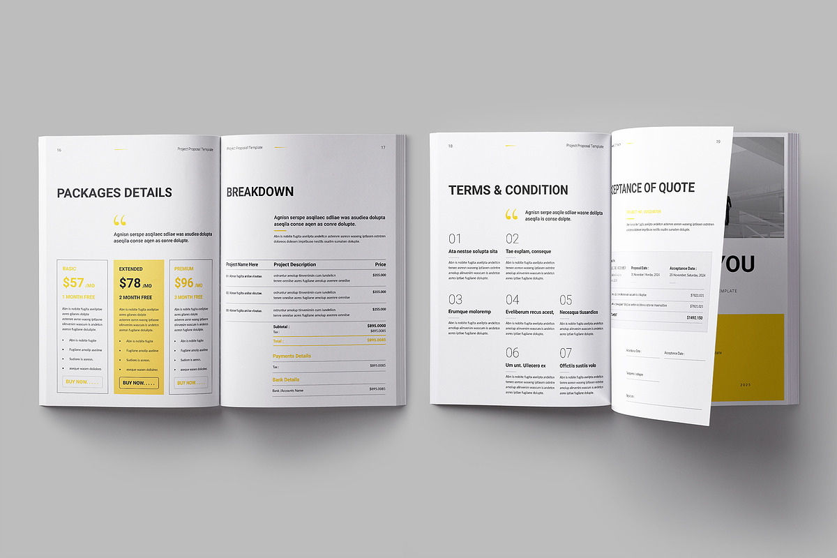 Project Proposal Template, a Brochure Template by Clicker-Stock (Photo 7 of 9)
