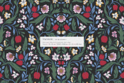 Elegant Botanical Floral Pattern, a Pattern Graphic by likorbut (Thumbnail 2 of 11)