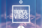 TROPICAL VIBES Flyer Template, a Flyer Template by OVNI-TEMPLATES (Thumbnail 4 of 4)