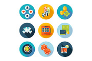 Set of flat casino icons., an Icon by painterr (Thumbnail 2 of 4)