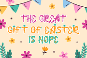 Palm Sunday - Quirky Easter Day Font, a Font by PutraCetol Studio (Thumbnail 5 of 11)