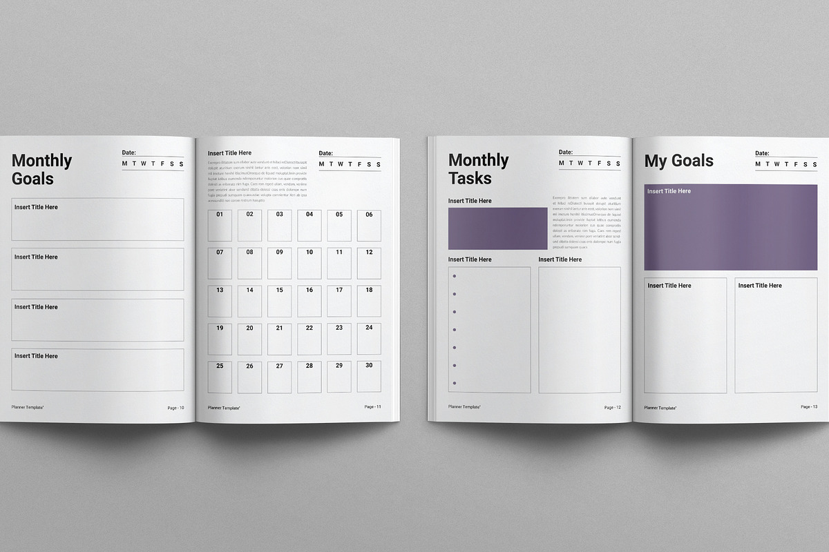 Planner Template, a Brochure Template by E-Type (Photo 5 of 7)