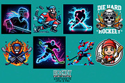 100 Retro Vintage Hockey Skull PNG, an Illustration by Sofia's Fashion (Thumbnail 2 of 11)