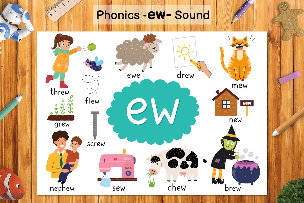 Phonics Objects Collection, an Education Illustration by Gulnara Sabirova (Photo 10 of 26)