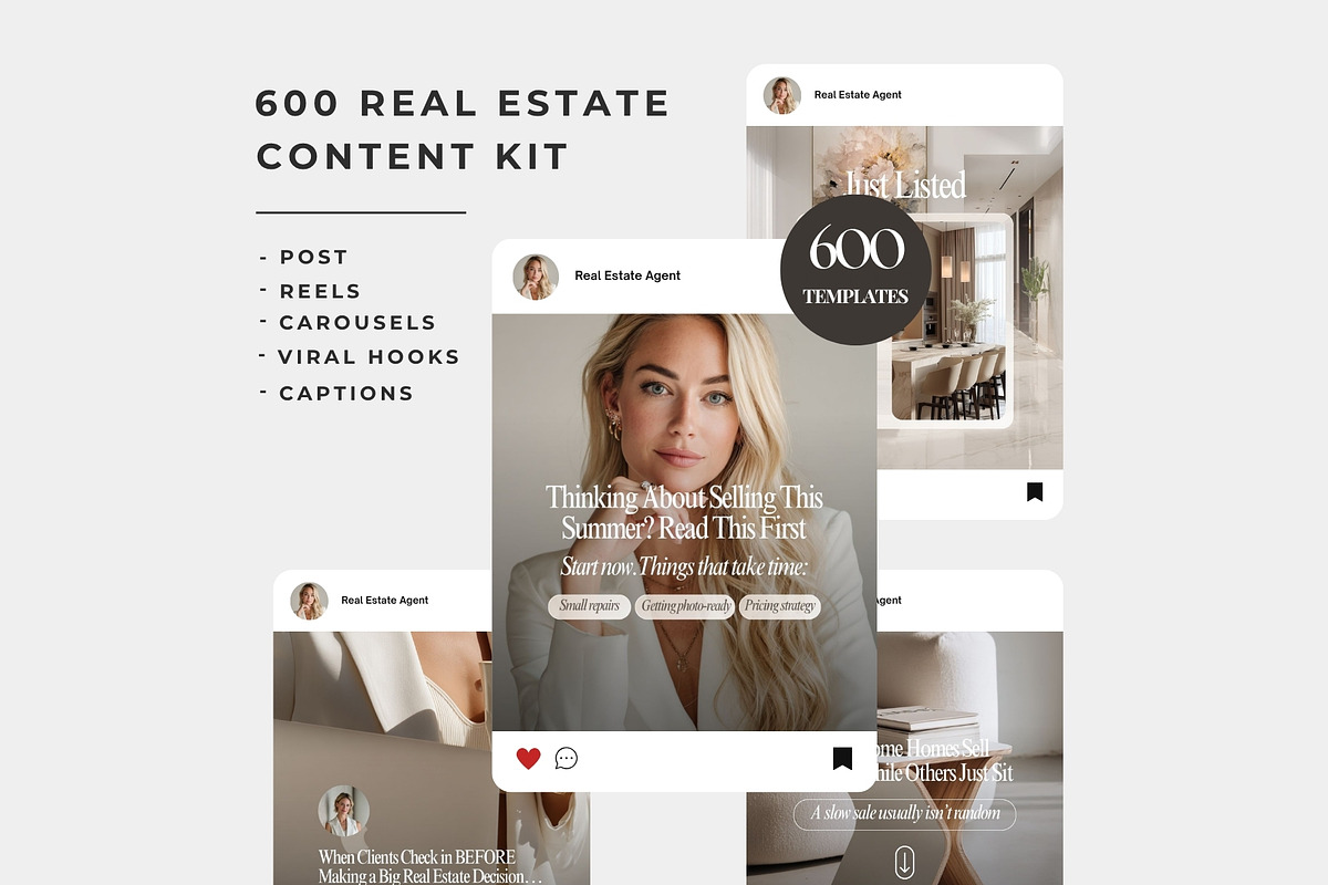 600 Real Estate Templates, a Social Media Template by Instprofi | Studio Estimo (Photo 1 of 12)
