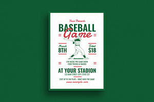 Retro Baseball Game Event Flyer, a Flyer Template by Guuver