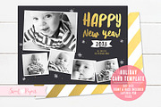 Holiday Photo Card Template, a Card Template by Sweet Papers (Thumbnail 2 of 2)