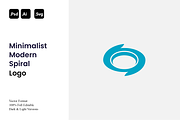 Minimalist Modern Spiral Logo, a Branding & Logo Template by Luxury Logos (Thumbnail 1 of 4)