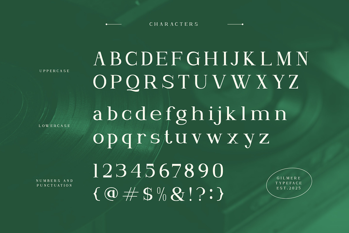 Gilmere – Elegant Serif Typeface, a Serif Font by Vadovastd (Photo 7 of 7)