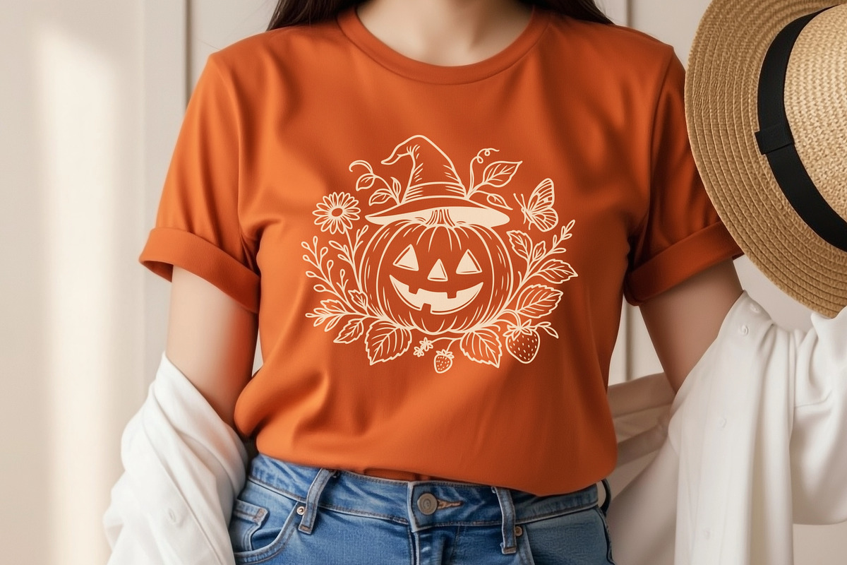 Cottagecore Halloween Pumpkin Bundle, a Seasonal Illustration by Pretty Meerkat (Photo 6 of 6)