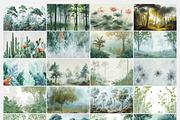 Mural Series Forest Views, a Wallpaper Graphic by Muzi pear studio (Thumbnail 2 of 12)