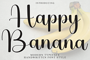 Happy Banana, a Handwritten Font by InermediaSTUDIO (Thumbnail 1 of 8)