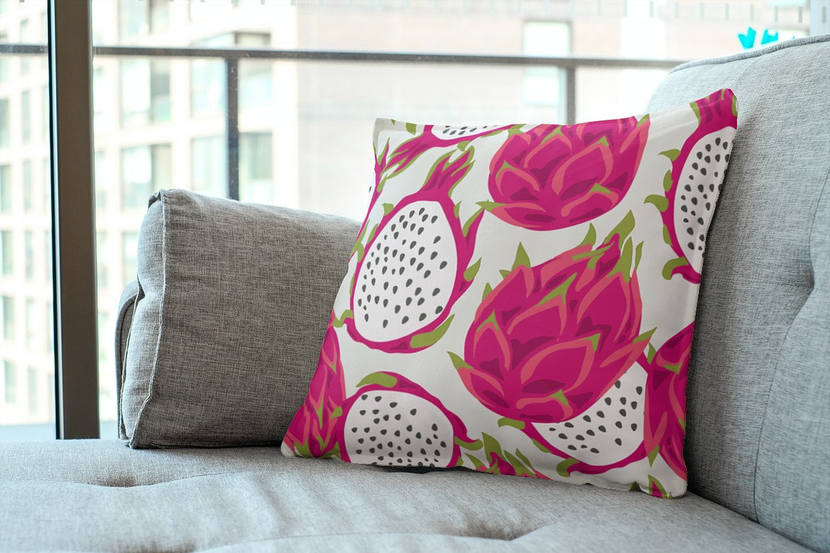 Tropical vector pattern. Dragonfruit, a Pattern Graphic by MalinaShop (Photo 2 of 5)
