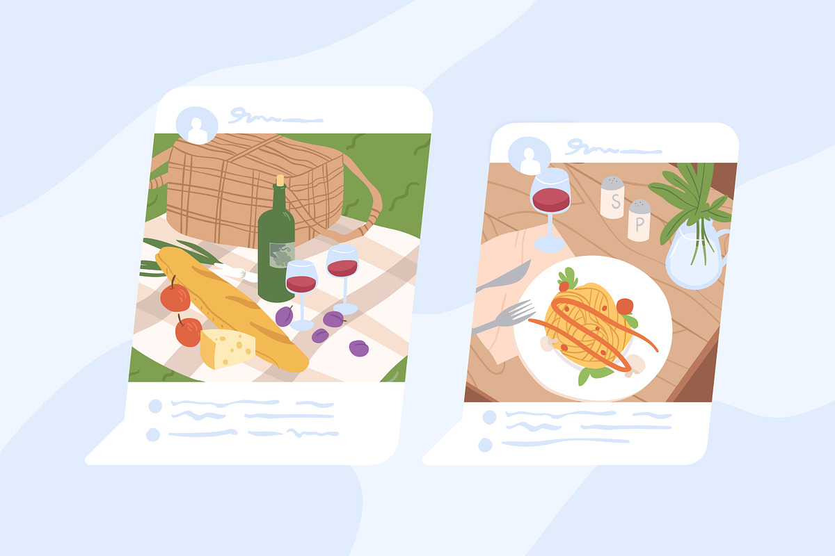 Sharing moments at social networks, a Person Illustration by Good Studio (Photo 3 of 3)