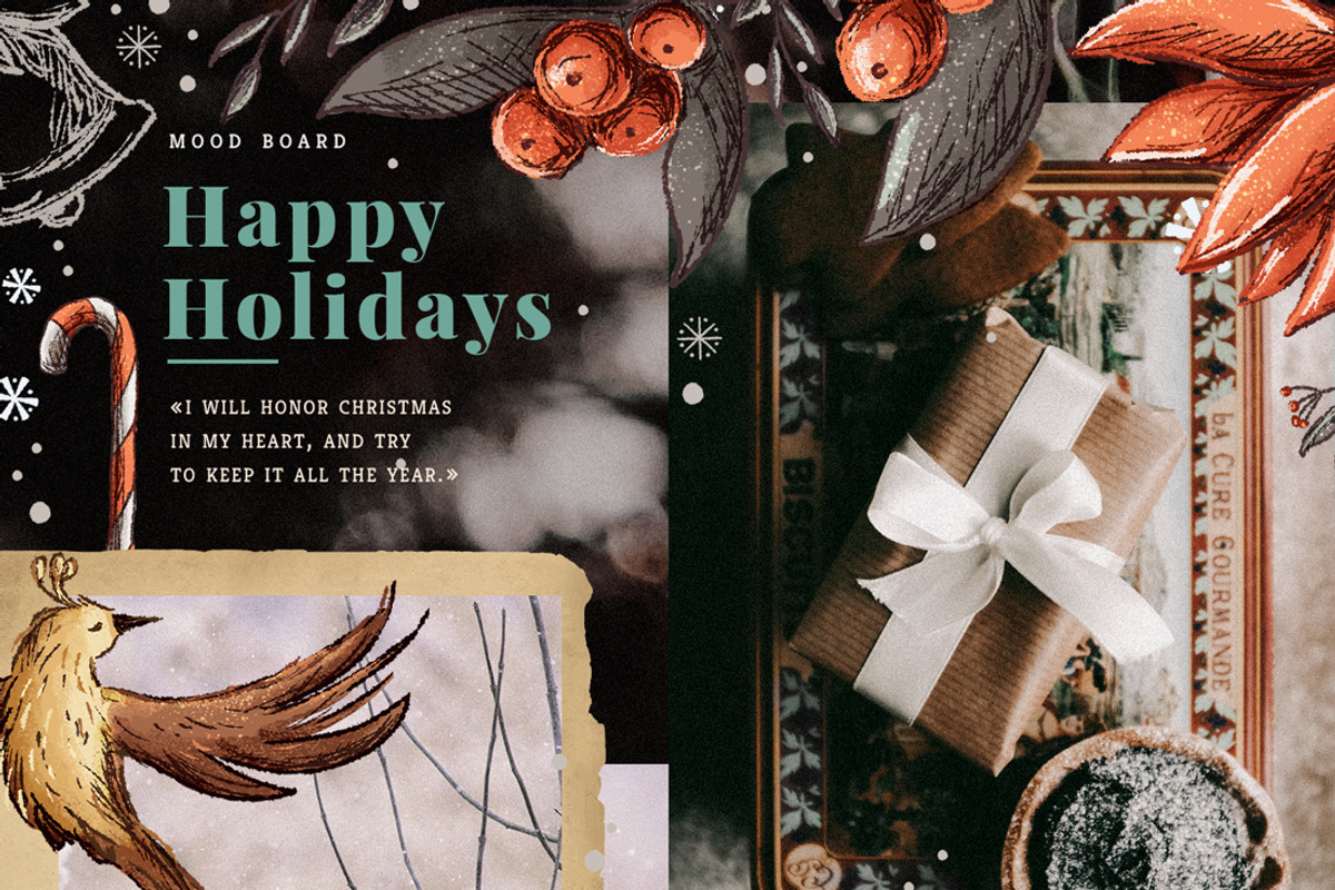 Vintage Holidays • Christmas Dogs, an Illustration by Yeticrab (Photo 6 of 13)