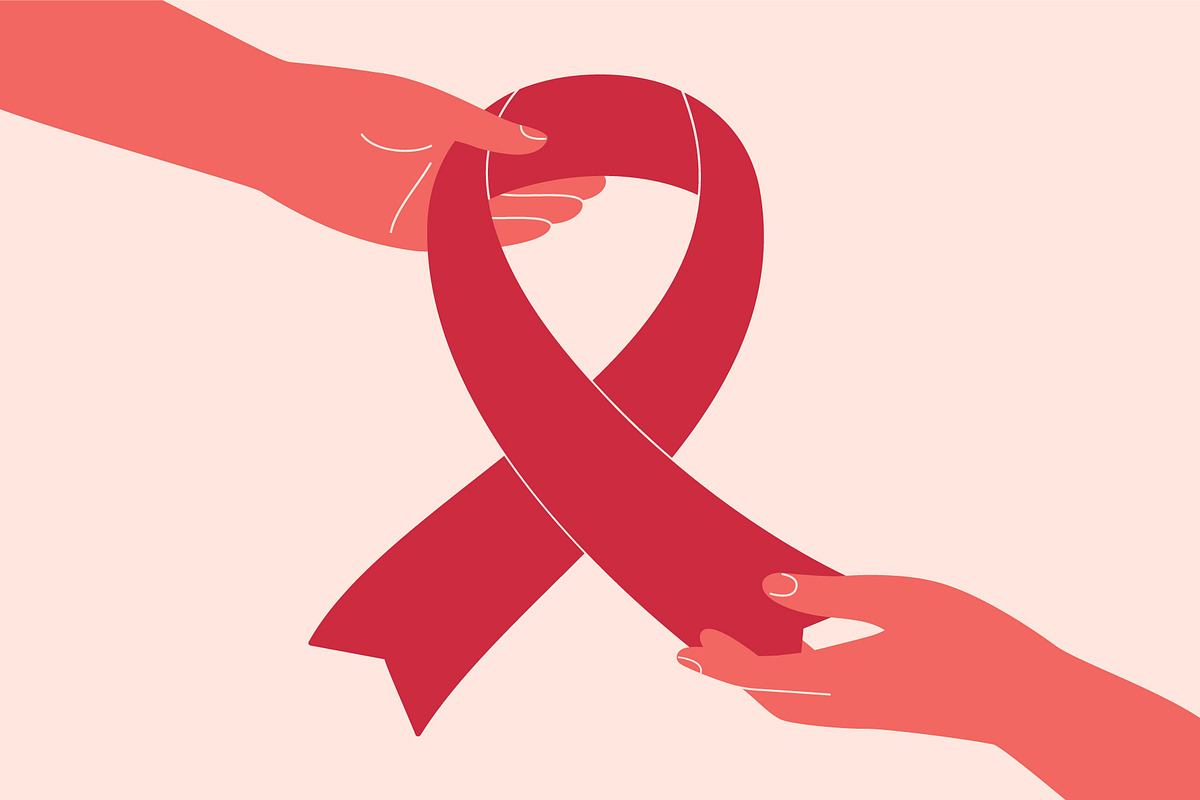 Breast Cancer Ribbon Awareness, a Healthcare Illustration by Mary Long (Photo 3 of 3)