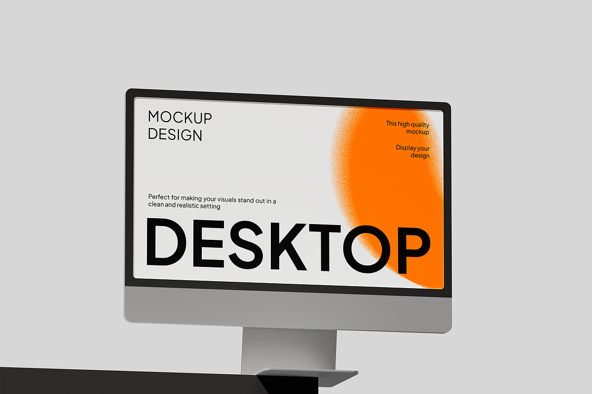Desktop Mockup, a Device Mockup by Bartama Graphic (Photo 2 of 3)