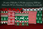 Christmas knit, seamless patterns, a Pattern Graphic by Sveta Aho (Thumbnail 2 of 4)