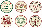 Vintage Christmas Signs Sublimation, an Illustration by OK Design (Thumbnail 3 of 5)