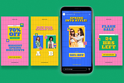 Spring Fashion Sale Memphis Style In, a Social Media Template by Attype (Thumbnail 2 of 4)