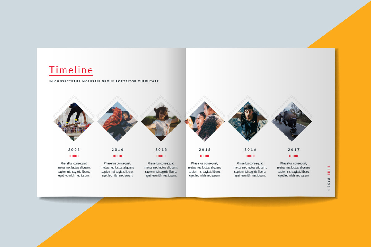 Square Portfolio Brochure Template, a Brochure Template by RWstudio (Photo 3 of 9)