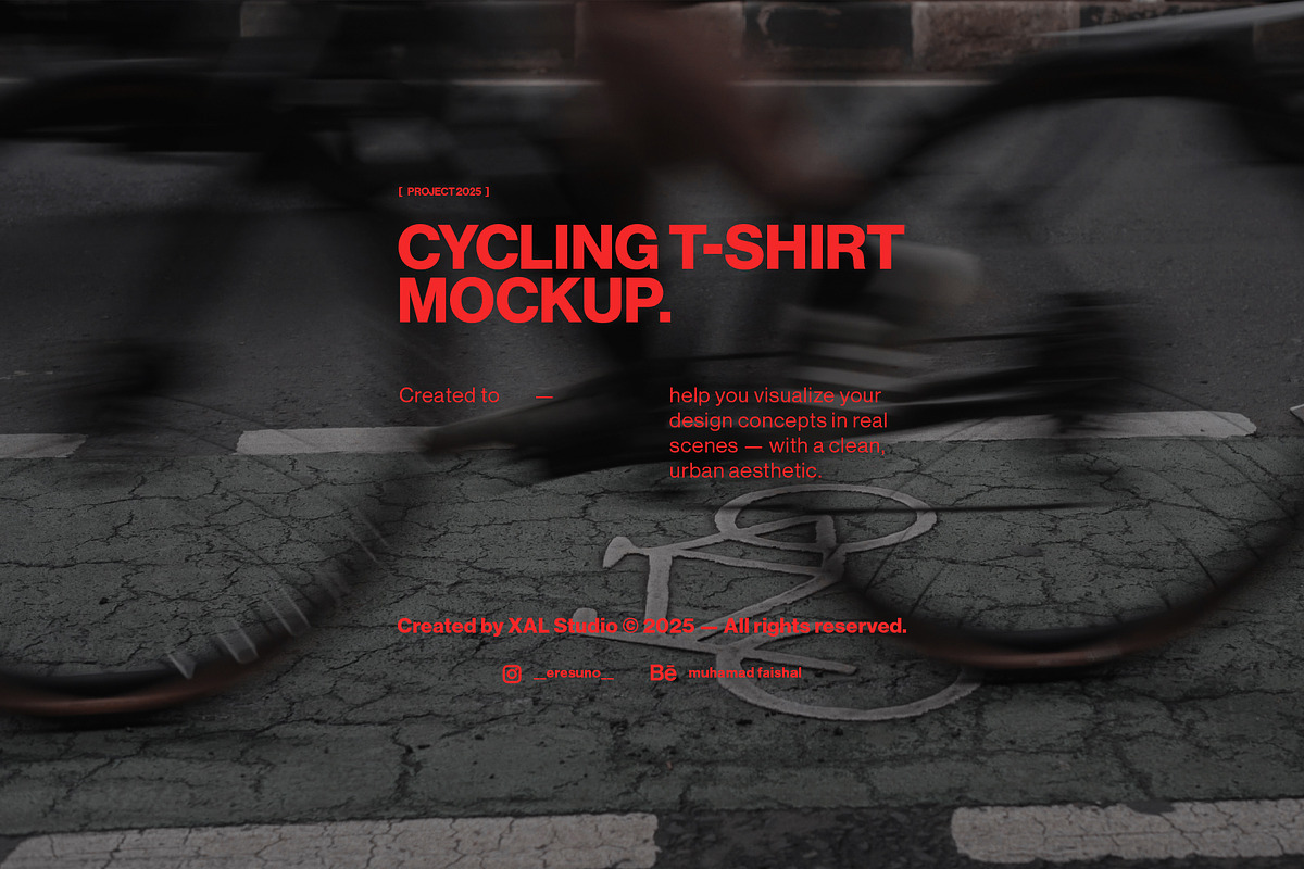 CYCLING T-SHIRT MOCKUP, a Shirt Mockup by XAL (Photo 7 of 7)