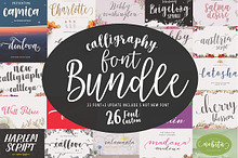 Font Bundle Caligraphy 85%Off 