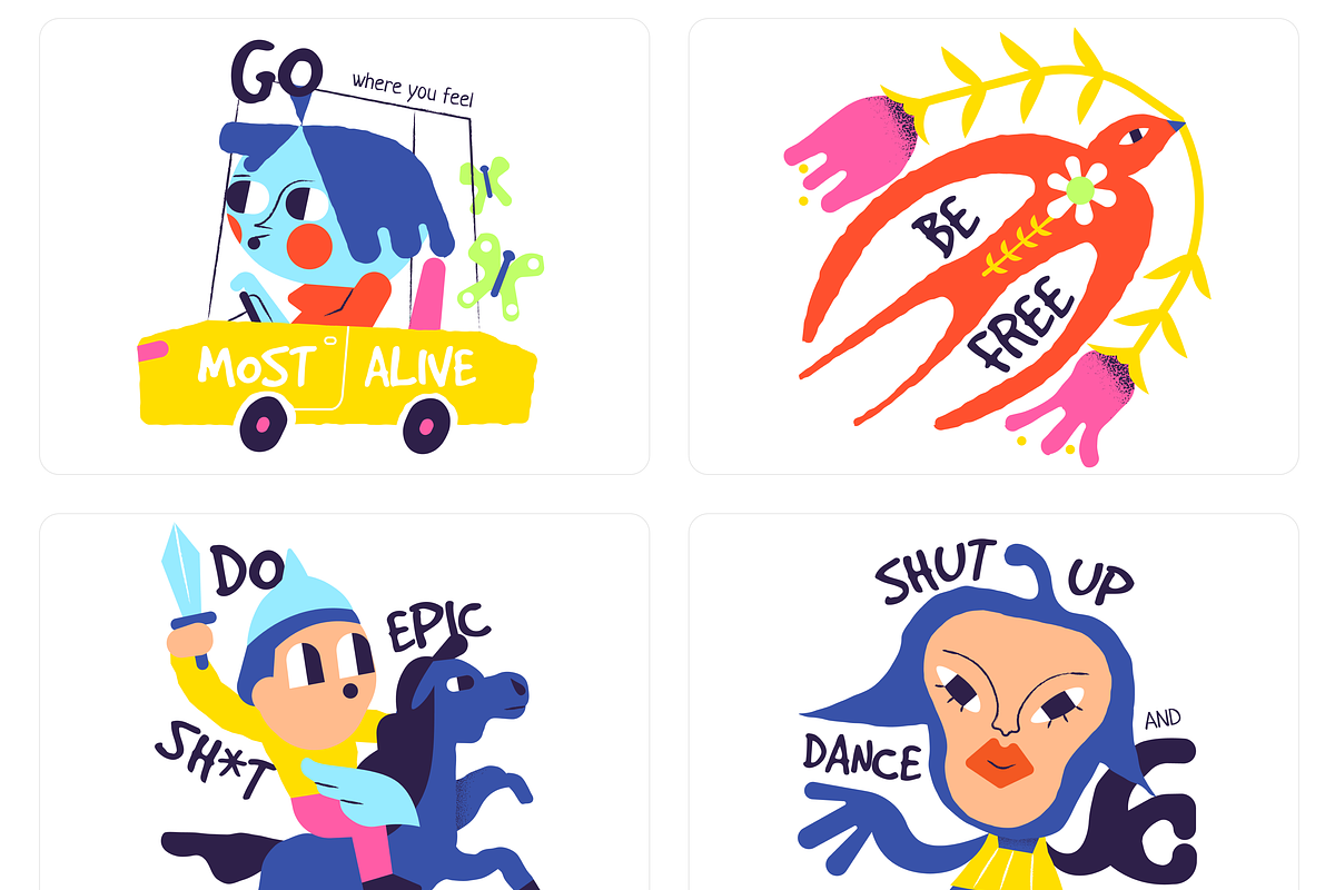 Keep Going illustrations, a Templates & Theme by Craftwork (Photo 5 of 6)
