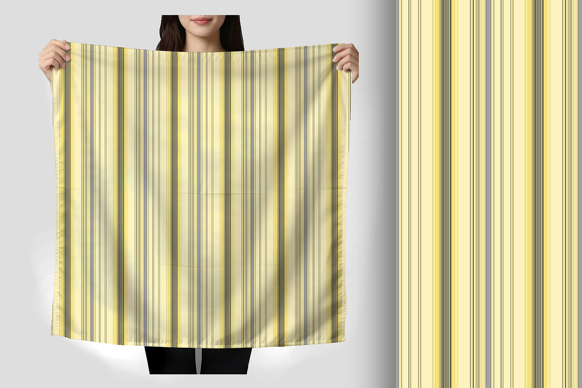 Butter Yellow and Grey Stripe, a Pattern Graphic by Sharon Schwalbe (Photo 3 of 6)