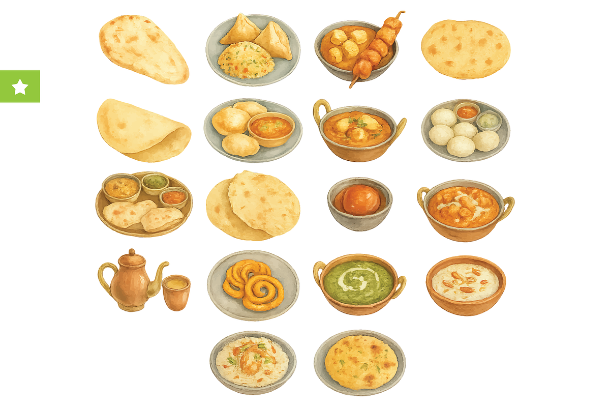 Indian Street Food Collection, an Object Graphic by RT Studio (Photo 1 of 4)