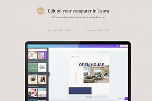 Real Estate Instagram Template Canva