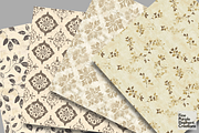Beige Distressed Cottagecore, a Pattern Graphic by Fine Purple Elephant (Thumbnail 2 of 5)